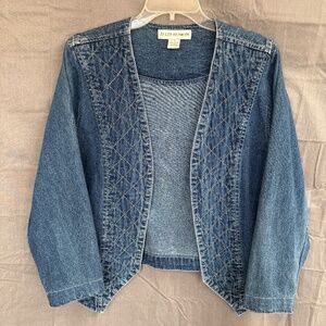 Ellen Richman Denim Jacket Sz Medium - Embroidered